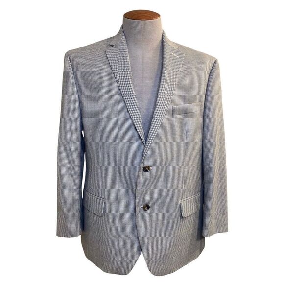 Michael Kors 2-Button Blazer Sz. 44S Houndstooth Check Lined Medium Weight - Picture 1 of 12